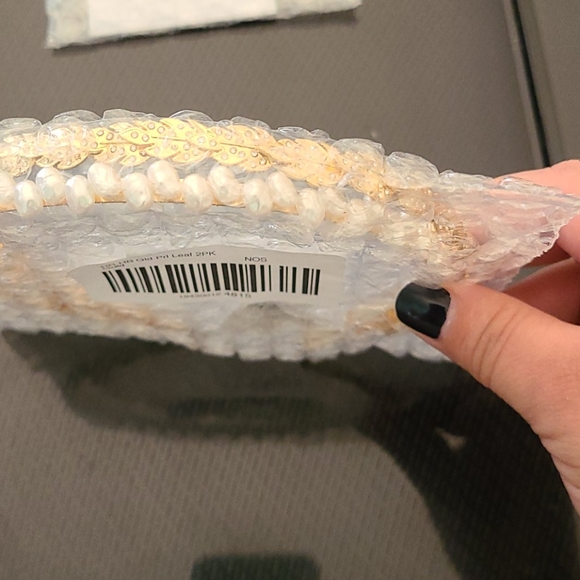 HOST PICK!!! Faux Pearl & Leaf Headbands, Set of 2 - Picture 6 of 7